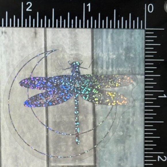 🌀10/$10🌀 Silver Translucent Holographic Waterproof Vinyl Sticker Decal - Picture 1 of 1